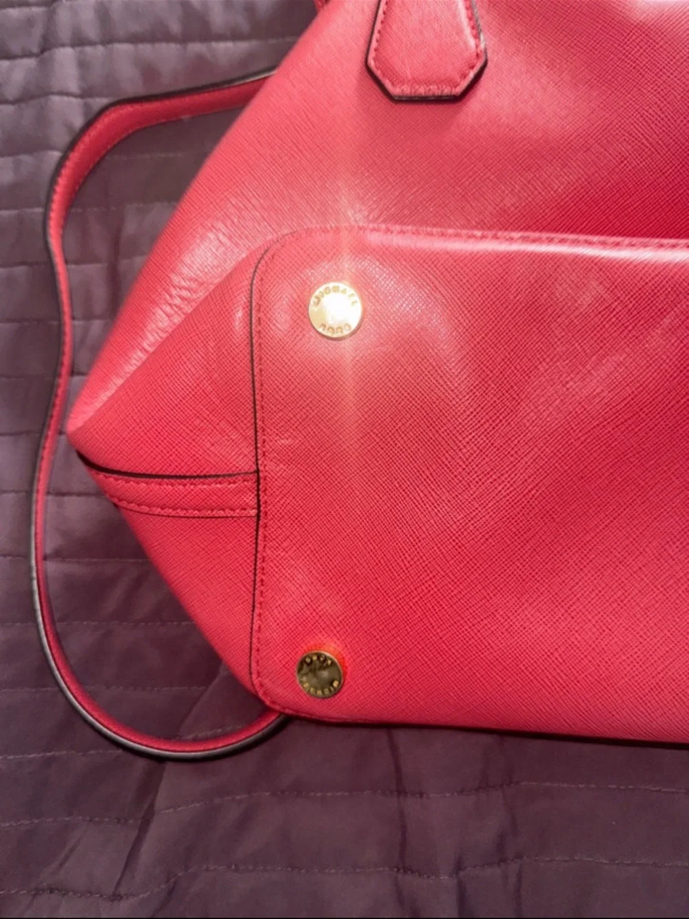 Michael Kors Hot Pink Saffiano Leather Shoulder Satchel